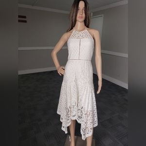 White lace summer dress